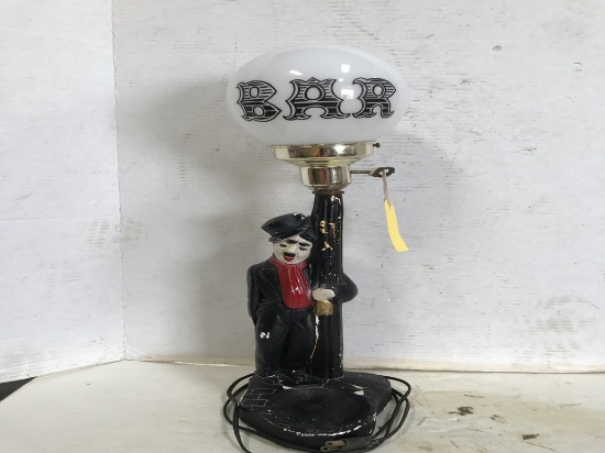 ANTIQUE CHALKWARE BAR LIGHT