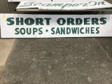 SHORT ORDERS SOUPS SANDWICHES SIGN