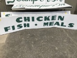 CHICKEN FISH MEALS SIGN