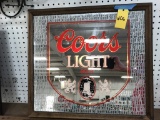 COORS LIGHT LIGHTED SIGN