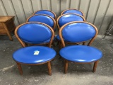 6 PADDED BENTWOOD CHAIRS