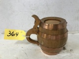 EARLY WOODEN HAMM'S BEER MUG