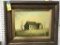 H GAILEY FRAMED BARN LANDSCAPE PRINT