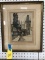 FRAMED VINTAGE CASTLE PRINT