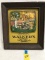 CLASSIC STRAIGHT 8 WALKER'S DeLUXE WHISKEY FRAMED BUBBLE SIGN
