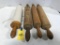 (4) VINTAGE WOOD ROLLING PINS