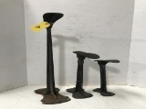 (3) VARIOUS SIZED CAST IRON COBBLER'S STANDS