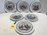 (6) VARIOUS LIMOGES AMERICAN BICENTENNIAL PLATES