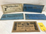 EARLY CANCELED CHECKS 1800'S