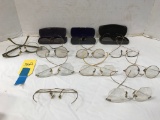 ASSORTED GOLD RIM EYEGLASSES