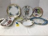 ASSORTED HAND PAINTED PLATES PRUSSIA BAVARIA