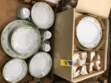 SET OF NORITAKE RALEIGH #2487 SILVER TRMMED CHINA - NEW OLD STOCK