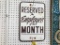 RESERVED FOR EMPLOYEE OF THE MONTH SIGN
