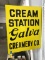 PORCELAIN CREAM STATION CREAMERY CO DOUBLE SIDED SIGN