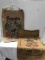 PAIR OF ADVERTISING BURLAP BAGS