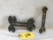 PAIR OF DIE CUT EARLY WRENCHES