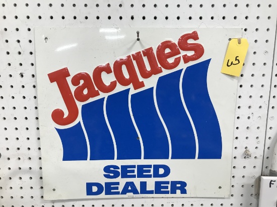 METAL JACQUES SEED SIGN