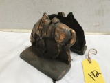 PAIR OF GRAZING HORSES BOOK ENDS