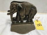 PAIR OF ELEPHANT BOOK ENDS