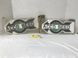 PAIR OF ACCO SEEDS DIRECTIONAL SIGNS