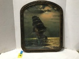 EARLY SHIP AT SEA PRINT