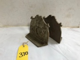 PAIR OF CAST IRON SHIP BOOKENDS