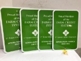 LOT OF 4 NEW FARM CREDIT SIGNS