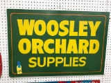 WOOSLEY ORCHARD SUPPLIES WOODEN SIGN