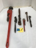 SNAP ON / ASSORTED PIPE WRENCHES
