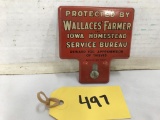 WALLACES FARMERS LICENSE TOPPER
