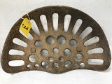 CAST IRON TRACTOR SEAT