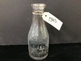 1 QT NORRIS BROS.DAIRY MILK BOTTLE