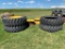 (4) JOHN DEERE / FIRESTONE 20.8X42 DUALS & RIMS