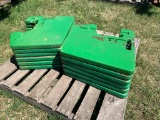 (12) JOHN DEERE 30-60 SERIES SUITCASE WEIGHTS