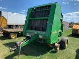 JOHN DEERE 535 ROUND BALER W/ NET WRAP & TWINE