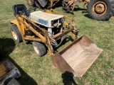 CUB CADET 108 GARDEN TRACTOR W/ KWIK-WAY KYDRAULIC LOADER