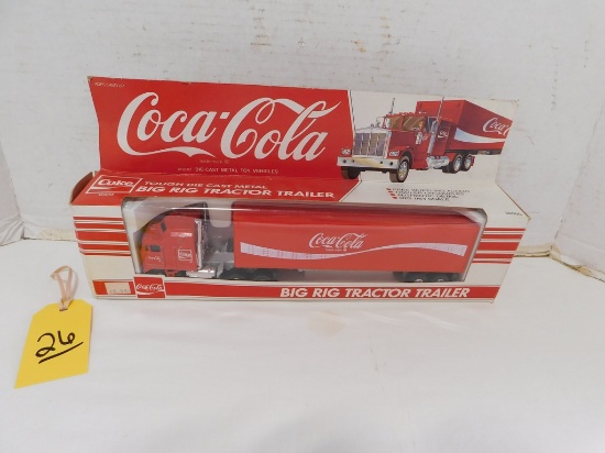 COCA COLA DIE CAST TRACTOR TRAILER