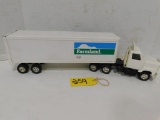 VINTAGE METAL FARMLAND TRACTOR TRAILER