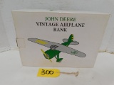 JOHN DEERE VINTAGE AIRPLANE BANK