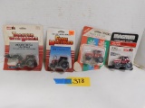 ASSORTED 1:64 SCALE FARM IMPLEMENTSCASE IH TRACTORS