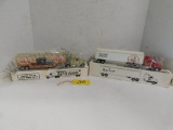 PAIR OF ERTL 1:64 SCALE TRACTOR TRAILERS