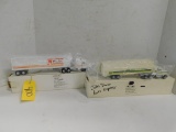 PAIR OF ERTL 1:64 SCALE TRACTOR TRAILERS