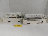 PAIR OF ERTL 1:64 SCALE TRACTOR TRAILERS