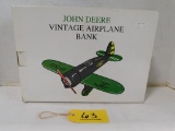 JOHN DEERE VINTAGE AIRPLANE BANK