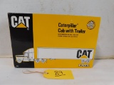 ERTL DIE CAST CATERPILLAR CAB WITH TRAILER