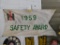 1959 IH SAFETY AWARD CLOTH BANNER