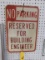 NO PARKING BUILDING ENGINEER SIGN