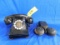 ANTIQUE ROTARY PHONE WITH BELL BOX