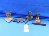ASSORTED ASHTRAYS / PAPER WEIGHTS