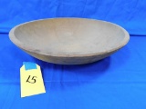 11 1/2 IN WOODEN BOWL